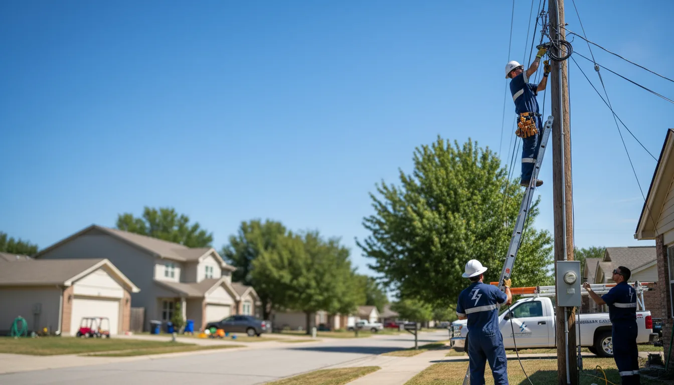 Residential electrician providing installation services in Waverly, OH